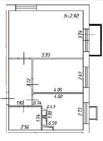 Квартира 53,4 м², 2-комнатные - изображение 1