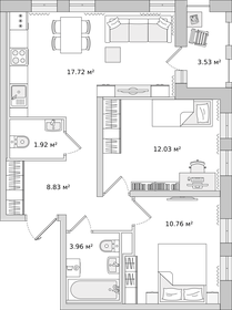 58,2 м², 2-комнатная квартира 9 215 000 ₽ - изображение 65