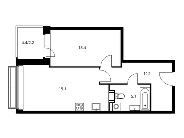 61,3 м², 3-комнатная квартира 7 700 000 ₽ - изображение 73