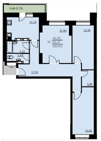88,6 м², 3-комнатная квартира 6 732 840 ₽ - изображение 44