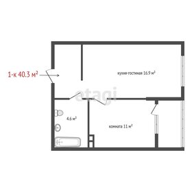 Квартира 40,3 м², 1-комнатная - изображение 2