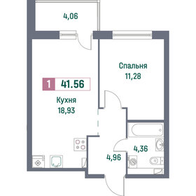 41,7 м², 1-комнатная квартира 7 402 902 ₽ - изображение 3