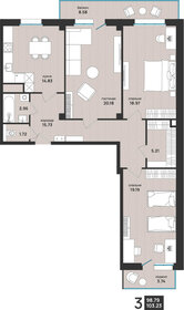 Квартира 103,2 м², студия - изображение 1