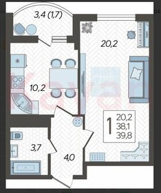 41,6 м², 1-комнатная квартира 5 000 000 ₽ - изображение 68
