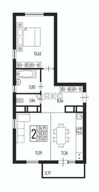 51 м², 2-комнатная квартира 4 950 000 ₽ - изображение 77