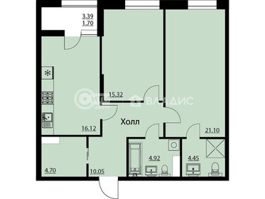 78,1 м², 2-комнатная квартира 12 300 000 ₽ - изображение 146