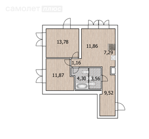 85,2 м², 3-комнатная квартира 13 699 000 ₽ - изображение 73