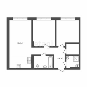 Квартира 60,7 м², 2-комнатная - изображение 1