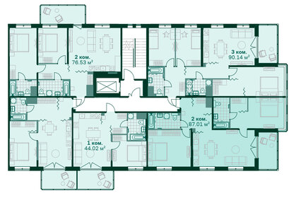 75,2 м², 2-комнатная квартира 28 736 168 ₽ - изображение 62