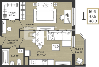 40 м², 1-комнатная квартира 6 100 000 ₽ - изображение 28