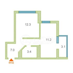 Квартира 37 м², 2-комнатная - изображение 1