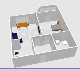 Квартира 48,3 м², 1-комнатная - изображение 2