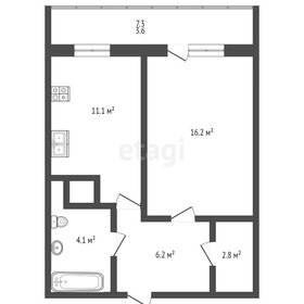 Квартира 47 м², 1-комнатная - изображение 2