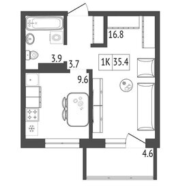 42 м², 1-комнатная квартира 4 711 751 ₽ - изображение 5