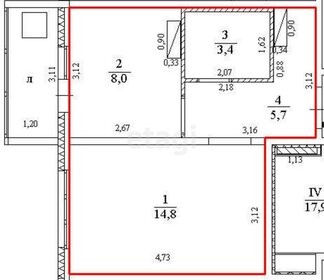 Квартира 31,9 м², 1-комнатная - изображение 1