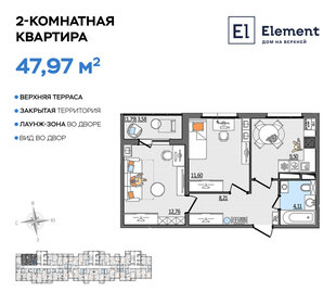 Квартира 48 м², 2-комнатная - изображение 1