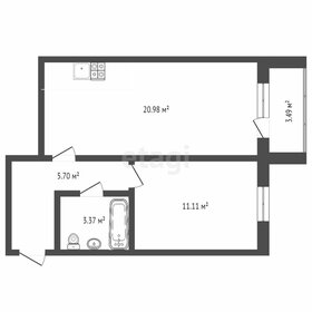 Квартира 42,4 м², 1-комнатная - изображение 1