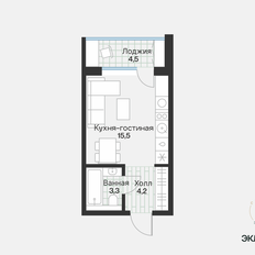 Квартира 25,2 м², студия - изображение 4