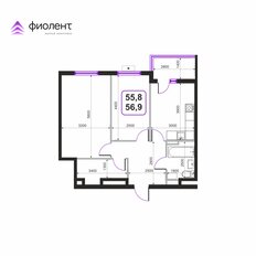 Квартира 56,9 м², студия - изображение 2