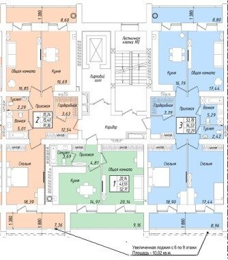 91 м², 2-комнатная квартира 7 800 000 ₽ - изображение 41