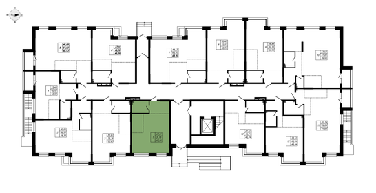 45,5 м², 1-комнатная квартира 7 283 200 ₽ - изображение 21