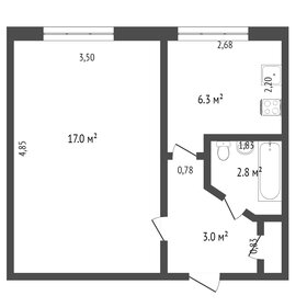 Квартира 29,4 м², 1-комнатная - изображение 4