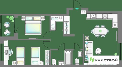 75,1 м², 2-комнатная квартира 12 050 000 ₽ - изображение 60