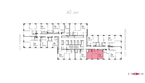 51,4 м², 2-комнатная квартира 19 199 956 ₽ - изображение 20