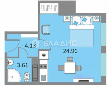 Квартира 32,5 м², студия - изображение 1