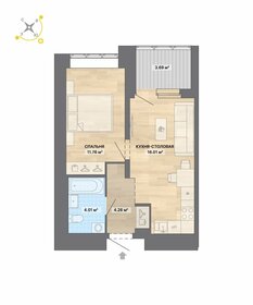 49,2 м², 1-комнатная квартира 5 100 000 ₽ - изображение 75