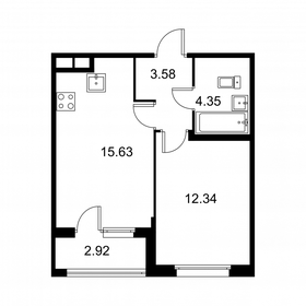 37,4 м², 1-комнатная квартира 5 829 720 ₽ - изображение 81