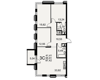 162,4 м², 3-комнатная квартира 24 360 000 ₽ - изображение 17