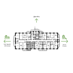 57,3 м², 2-комнатная квартира 6 888 200 ₽ - изображение 58