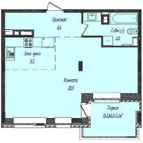 53,3 м², 2-комнатная квартира 22 919 000 ₽ - изображение 68