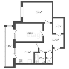 Квартира 70 м², 2-комнатная - изображение 1