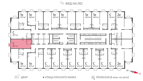 28,7 м², квартира-студия 11 829 623 ₽ - изображение 36