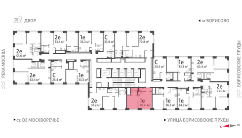 36,2 м², 1-комнатная квартира 16 467 054 ₽ - изображение 44