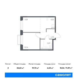 34,7 м², 2-комнатная квартира 8 500 000 ₽ - изображение 14