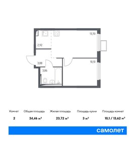 34,5 м², 1-комнатная квартира 8 899 247 ₽ - изображение 19