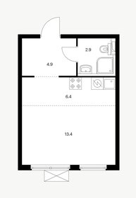 Квартира 31,5 м², студия - изображение 4