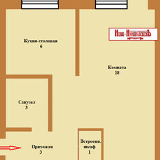 Квартира 33 м², 1-комнатная - изображение 4