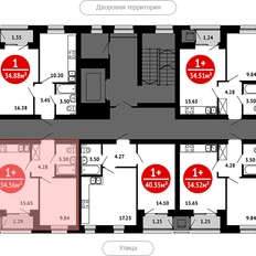 Квартира 34,6 м², 1-комнатная - изображение 2