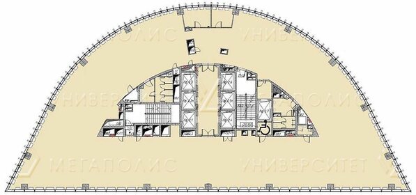 1233 м², офис 4 007 300 ₽ в месяц - изображение 8