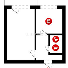 Квартира 34 м², 1-комнатная - изображение 4