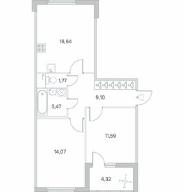 Квартира 58,8 м², 2-комнатная - изображение 1