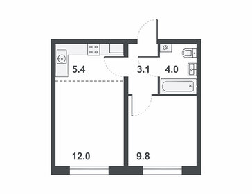 30,6 м², 1-комнатная квартира 2 300 000 ₽ - изображение 69