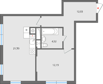 35 м², 1-комнатная квартира 2 200 000 ₽ - изображение 76