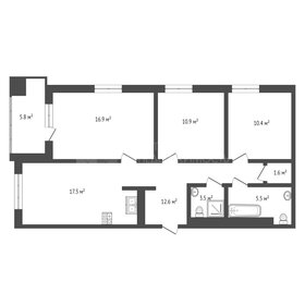 Квартира 84,6 м², 3-комнатная - изображение 1