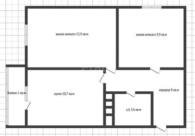 49 м², 2-комнатная квартира 4 500 000 ₽ - изображение 81