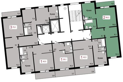 Квартира 79,1 м², 3-комнатная - изображение 5